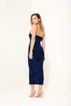 petitluxe abito blu waves lurex lusso