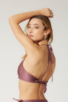 Bikini top in lycra con anello metallico petitluxe