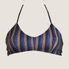 Bikini top righe in lurex stardust