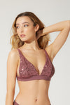 Bikini top triangolo a vela in paillettes e lycra